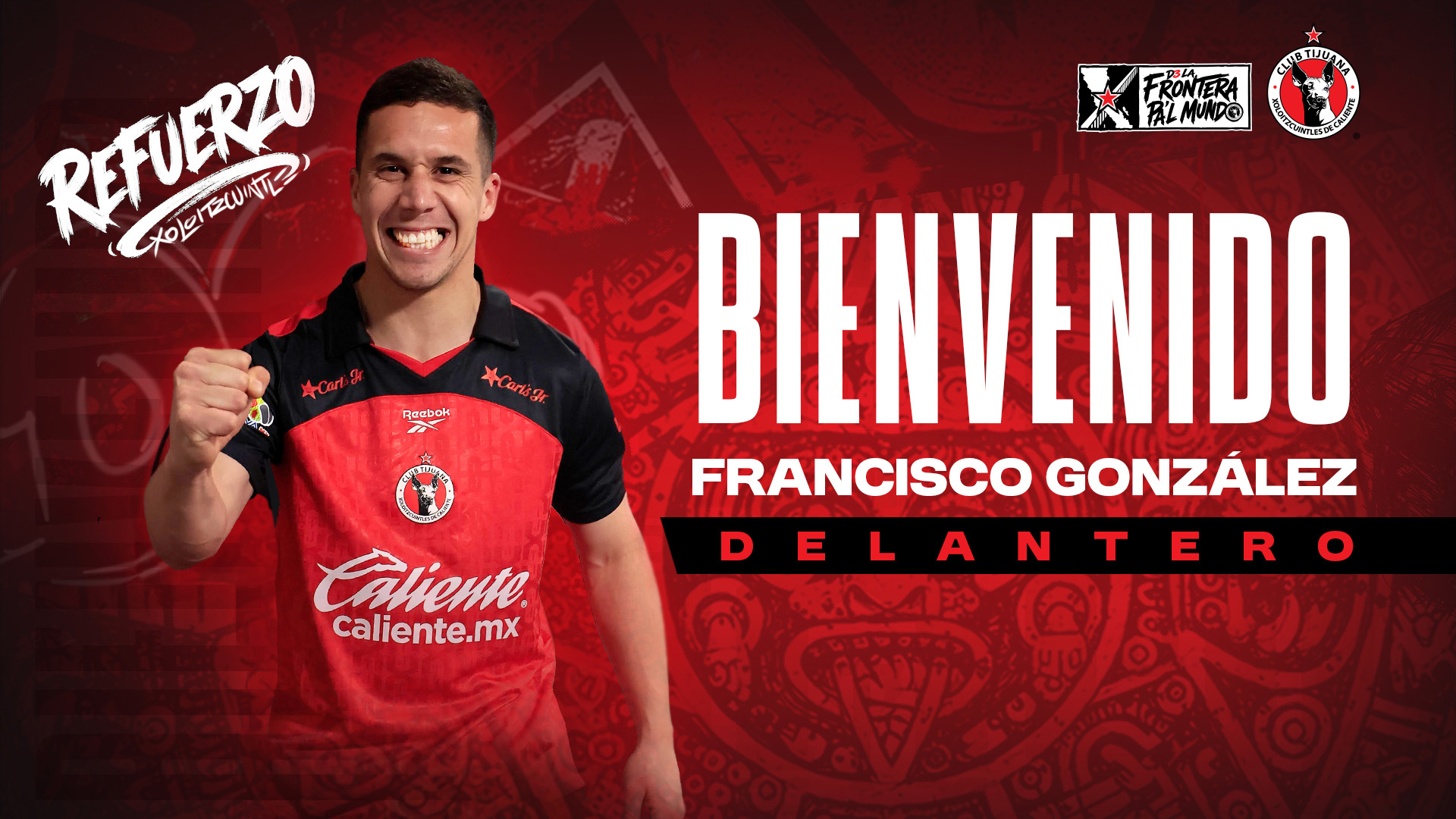 Francisco González es nuevo jugador del Club Tijuana.
